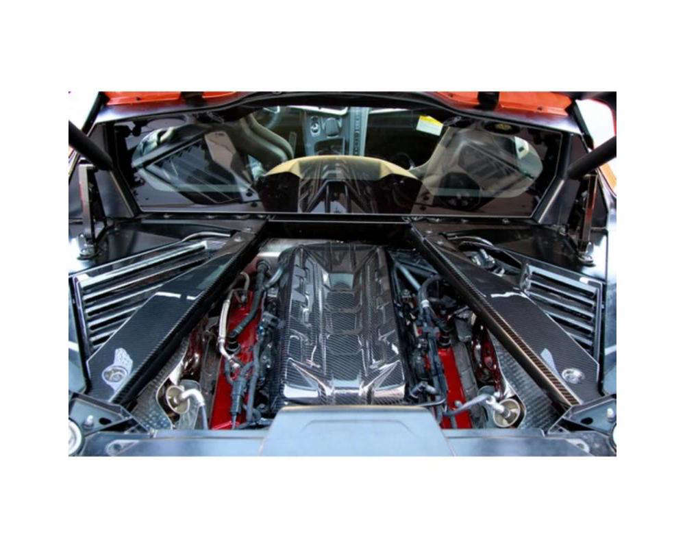 APR Performance CBE-C8ENGBAY-APRP Carbon Fiber Engine Bay Side Panels ...