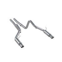 MBRP Armor Lite Dual Split Rear Exit Cat Back Exhaust W/ Dual Mufflers | 3" Diameter | Aluminized Steel (07-10 Ford Mustang Shelby GT 500/05-09 GT | 4.6/5.4L)