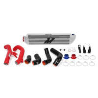 Mishimoto Performance Intercooler Kit-Silver with Red Pipes