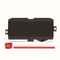 Mishimoto Black Performance Top Mount Intercooler Kit with Red Hoses
