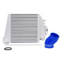 Mishimoto Silver Top Mount Intercooler with Blue Hoses