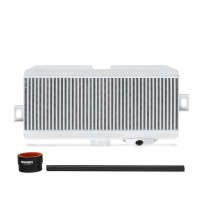 Mishimoto Silver Performance Top Mount Intercooler Kit with Black Hoses