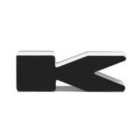 Oracle Lighting Universal Illuminated LED Letter Badges - Matte Black Surface Finish - K