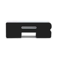 Oracle Lighting Universal Illuminated LED Letter Badges - Matte Black Surface Finish - R