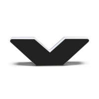 Oracle Lighting Universal Illuminated LED Letter Badges - Matte Black Surface Finish - V