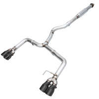 AWE Tuning Track Edition Exhaust | 3" Diameter | 4" Quad Diamond Black Tips