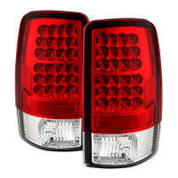 Spyder LED Tail Lights (Red Clear) | 00-06 Chevy Suburban/Tahoe/GMC Yukon/Yukon XL (Lift Gate Style Only)