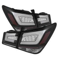 Spyder Light Bar Style LED Tail Lights (Black)