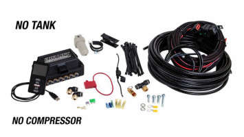 Air Lift Performance 3P Kit with 1/4" threaded FNPT Ports (3/8" Air Line | No Tank | No Compressor)