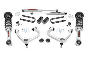 Rough Country 3" Lift Kit | N3 Struts w/N3 Rear Shocks (21-25 Ford F-150 | 4WD | Extended/Crew Cab)