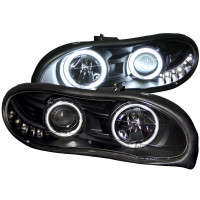 Anzo Projector Headlights w/Halo | Clear/Black | 98-02 Chevy Camaro