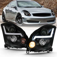 Anzo 121558-ANZO Projector Headlights | Chrome | 03-07