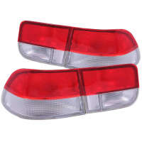 Anzo Tail Light Assembly | Red/Chrome | OEM | 2 Pc | 96-00 Honda Civic