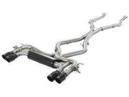 aFe Power MACH Force-Xp 304 SS Cat-Back Exhaust System w/Black Tip | 3" Pipe Diameter (15-18 BMW X5M/15-19 X6M | 4.4L V8 TT)
