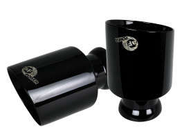 aFe Power MACH Force-Xp 4-1/2" Direct-Fit Exhaust Tip Set Black (15-23 Dodge Charger/Hellcat | 6.2L/6.4L V8)