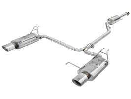 aFe Power Takeda 304 SS Cat-Back Exhaust System w/Polished Tip | 2.25" Inlet and 2" Outlet (08-12 Honda Accord Coupe | 3.5L V6)