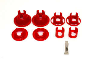 BMR Suspension Red Bushing Kit | Rear Cradle | Polyurethane | Inserts Only | Street Version | 10-11 Chevrolet Camaro