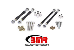 BMR Suspension Black Anodized Sway Bar End Links | Set Of 4 | Adjustable | 08-23 Dodge Challenger/06-23 Charger