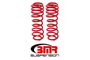 BMR Suspension Red Lowering Springs | Rear | 1.5 Inch Drop | 05-14 Ford Mustang