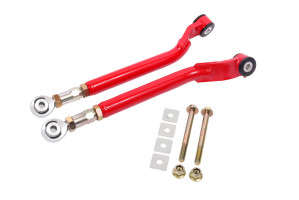 BMR Suspension Red Toe Rods | Rear | On-car Adjustable | Delrin/rod End Combo | 08-23 Dodge Challenger/06-23 Charger
