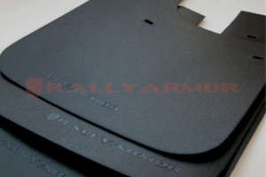 Rally Armor Basic Black Mud Flap/Black Logo | 93-01 Subaru Impreza