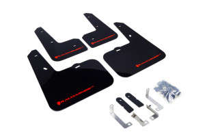 Rally Armor UR Black Mud Flap/Red Logo | 12-17 Hyundai Veloster