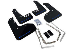 Rally Armor UR Black Mud Flap/Blue Logo