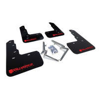 Rally Armor UR Black Mud Flap/Altered Font Red Logo