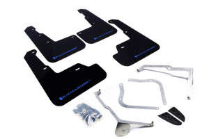 Rally Armor UR Black Mud Flap/Light Blue Logo | 15-21 Subaru WRX/WRX STI