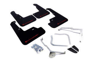 Rally Armor UR Black Mud Flap/Red Logo