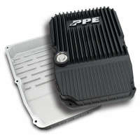 PPE Transmission Heavy-Duty Cast Al. Transmission Pan Black 05-13 Jeep Wrangler/Grand Cherokee | 5.7L V8/6.4L V8)