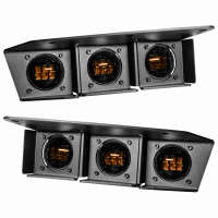 Oracle Lighting Triple LED Fog Light Kit for Steel Bumper | Amber (21-24 Ford Bronco)
