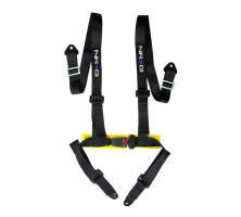 NRG Seat Belt Harness | 4 Point Buckle Up | Buckle Lock | Black