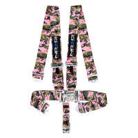 NRG 3" Seat Belt Harness | SFI 16.1 | 5 Point | Latch Link | Pink Camo 