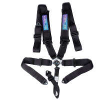 NRG 3" Seat Belt Harness | 5 Point | Cam Lock | Black 
