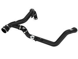 aFe Power BladeRunner 2-1/4in Aluminum Hot Charge Pipe | Black (20-21 Ford Explorer/Lincoln Aviator | V6 | 3.0L | Gas)