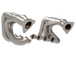 aFe Power Twisted Steel 304 Stainless Headers | 1-7/8in To 2-3/4in | Titanium Coat Finish (20-23 Chevy Corvette | V8 | 6.2L | Gas )