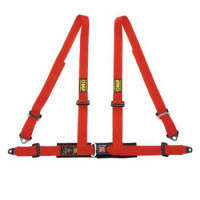 OMP 4 Point Harness | Road 4 Series | 2" | Red
