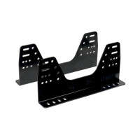 OMP Seat Brackets | Aluminum | Tall Side | 6mm Thick | 495mm Long | Black | Pair