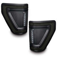 ORACLE Lighting Black Series Flush Style LED Tail Lights | Tinted Lens (21-24 Ford F-150)
