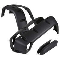 Spec-D Tuning Textured Extended Fender Flares (97-06 Jeep Wrangler TJ)