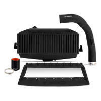 Mishimoto Top-Mount Intercooler Kit | Black Intercooler | Black Pipe