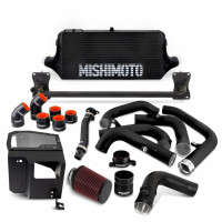Mishimoto Performance Front-Mount Intercooler Kit w/ Intake | Black Intercooler | Black Pipes