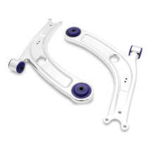 Superpro Alloy Front Lower Control Arm Set | Additional Positive Caster & Negative Camber (15-23 Audi A3/S3/Volkswagen GTI/Tiguan)
