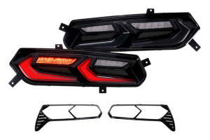 Morimoto XB LED Tail Lights | C8 Style | Smoked Lens | Set (14-19 Chevrolet Corvette C7)