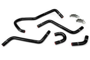 HPS Performance Black High Temp 3-ply Reinforced Silicone Radiator Coolant Hoses (06-07 Yamaha YXR45F Rhino 450/04-07 YXR66F Rhino 660)