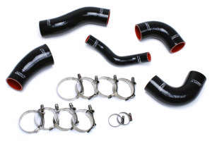 HPS Performance Black High Temp 4-ply Reinforced Silicone Intercooler Hose Kit