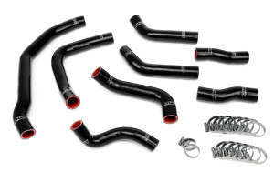 HPS Performance Black High Temp 3-ply Reinforced Silicone Radiator Coolant Hoses