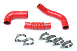 HPS Performance Red High Temp 4-ply Reinforced Silicone Intercooler Hose Kit