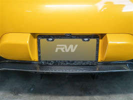 RW Carbon Forged Carbon License Plate Frame